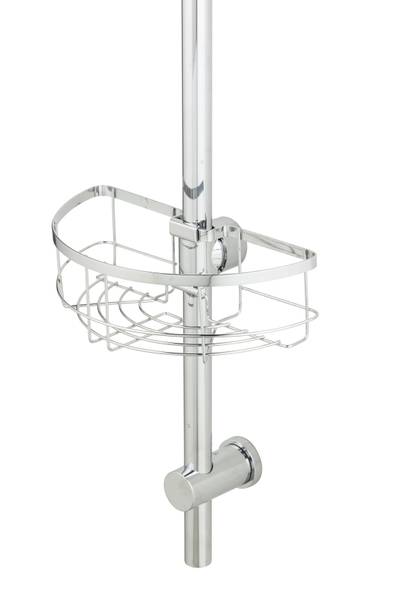 Duschablage Floresta Rund Edelstahl / ABS - Silber