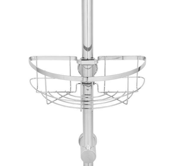 Duschablage Floresta Rund Edelstahl / ABS - Silber