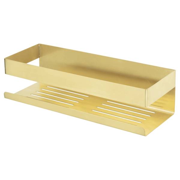 étagère douche Genova acier inoxydable - doré