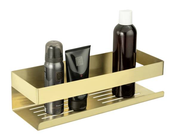 étagère douche Genova acier inoxydable - doré
