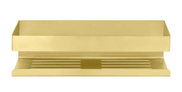 étagère douche Genova acier inoxydable - doré