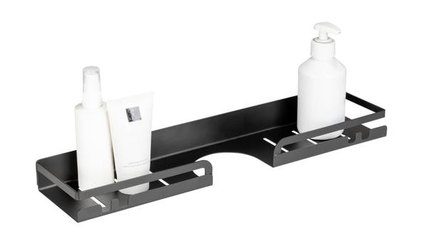 étagère douche Altarella acier inoxydable - noir - Largeur : 45 cm