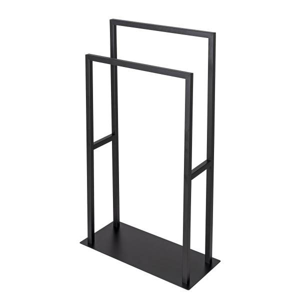 Porte-serviettes Rivalta acier inoxydable - noir
