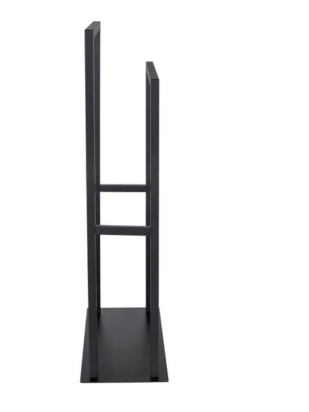 Porte-serviettes Rivalta acier inoxydable - noir
