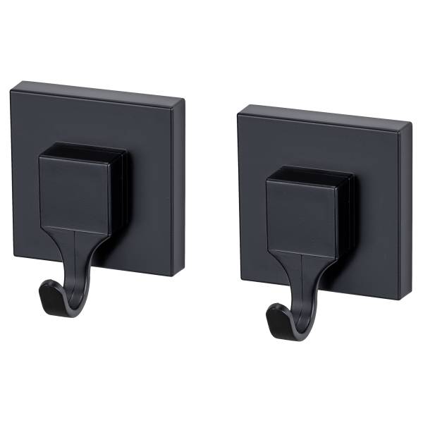 Wandhaken Quadro 2er-Set ABS - Schwarz