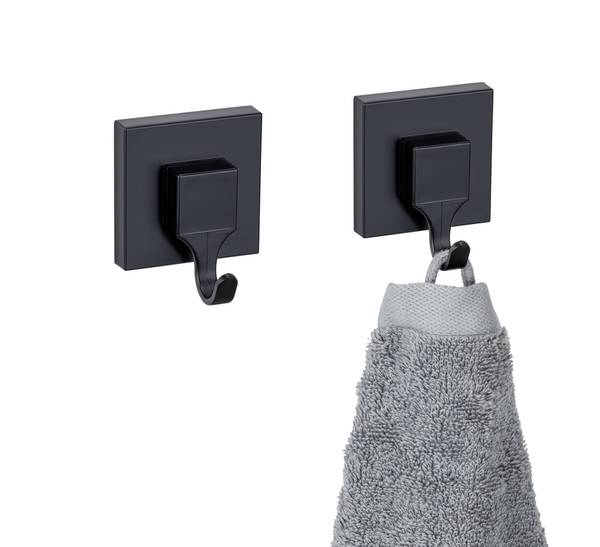 Wandhaken Quadro 2er-Set ABS - Schwarz