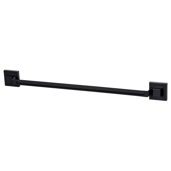 Handtuchhalter Quadro Edelstahl / ABS - Schwarz