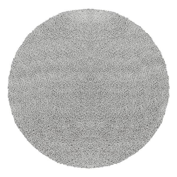 Hochflorteppich Boracay Polypropylen - Grau - 120 x 120 cm - Grau - 120 x 120 cm