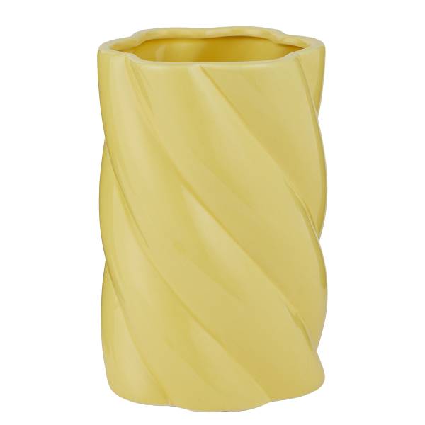 Vase FUSILLI Dolomit - Gelb