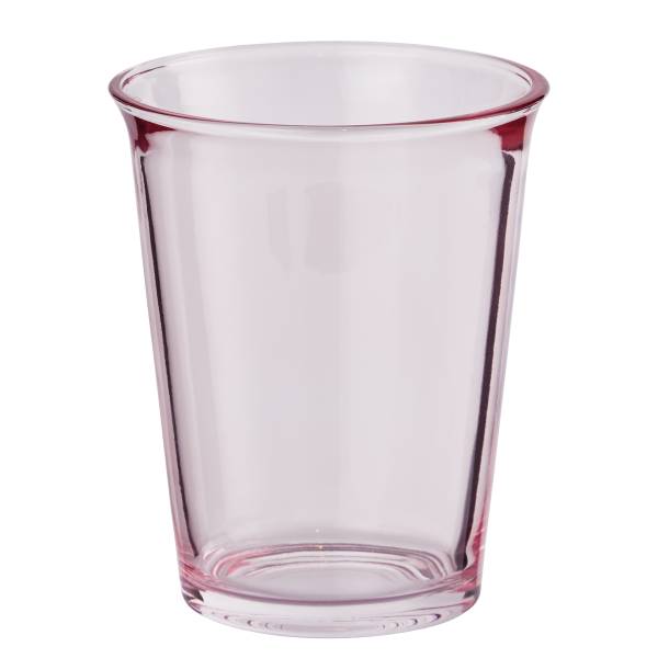 Verres GALET - Lot de 6 Verre - Rose - Capacité : 0.28 L