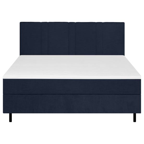 Boxspringbett Choele Chenille Askja: Blau - 180 x 200cm - H5