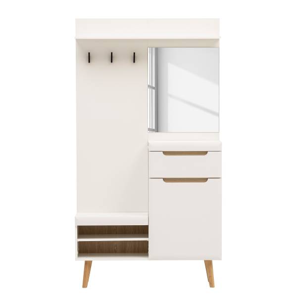 Compacte kapstokset Follet wit