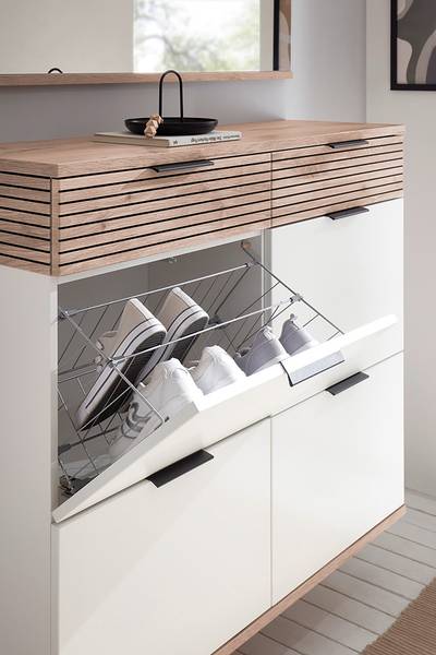 Ensemble d’entrée Mesola 3 él. Blanc / Imitation chêne viking