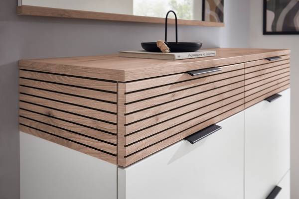 Ensemble d’entrée Mesola 3 él. Blanc / Imitation chêne viking