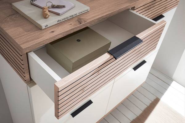 Ensemble d’entrée Mesola 3 él. Blanc / Imitation chêne viking