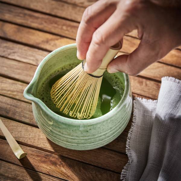 Set 4 pezzi per Matcha MATCHA Porcellana / Acciaio Bambù - Verde chiaro