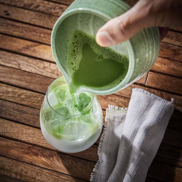 Set 4 pezzi per Matcha MATCHA Porcellana / Acciaio Bambù - Verde chiaro