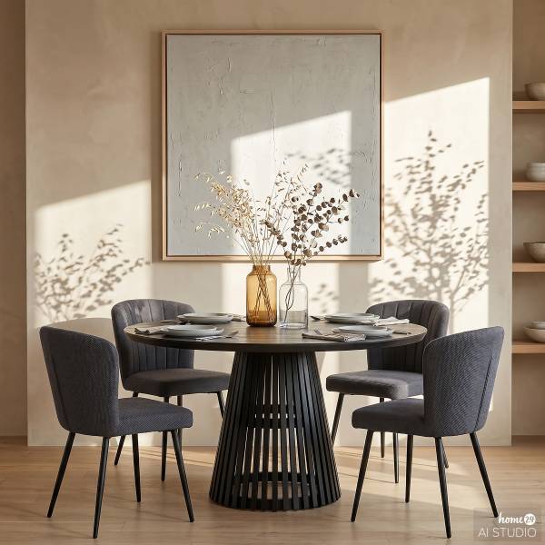 Set di 4 sedie imbottite ROLDA Color antracite