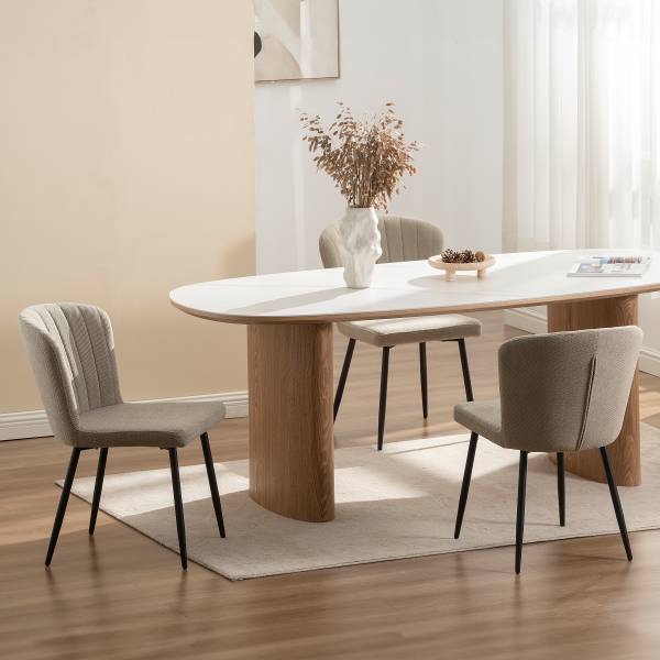 Set di 4 sedie imbottite ROLDA Talpa