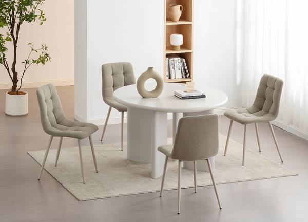 Polsterstuhl GUGU 4er-Set Beige