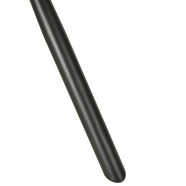 Set di 2 sedie girevoli POWLO Tessuto strutturato / similpelle - Antracite