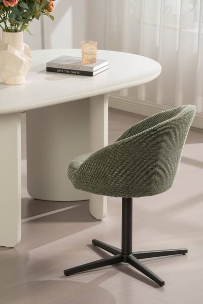 Drehbarer Armlehnenstuhl LECHER 2er-Set Grün