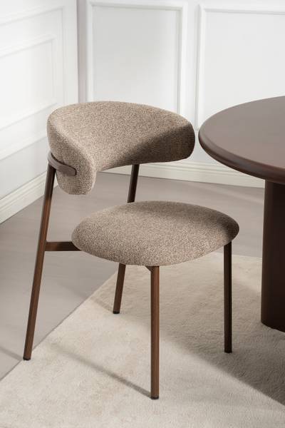 Polsterstuhl PODINGTON 2er-Set Taupe