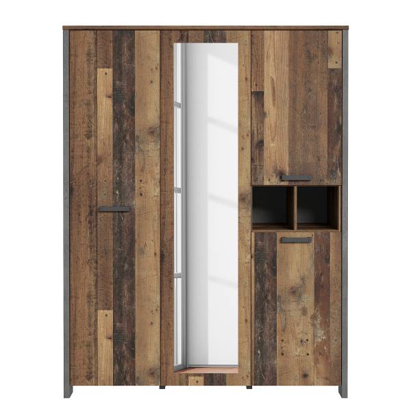 Armadio battente Ravenswood Effetto legno di recupero / Antracite