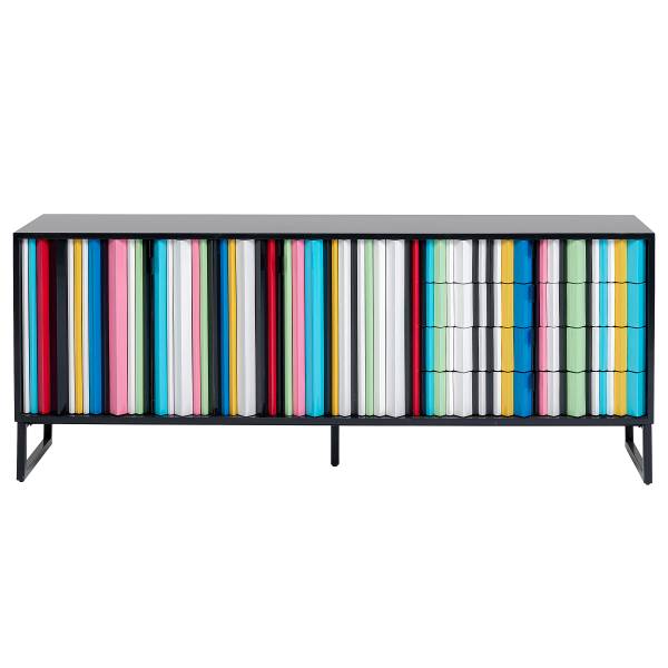 Sideboard Concertina Mehrfarbig / Schwarz