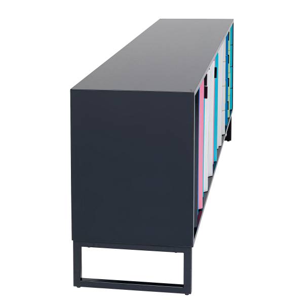 Sideboard Concertina Mehrfarbig / Schwarz