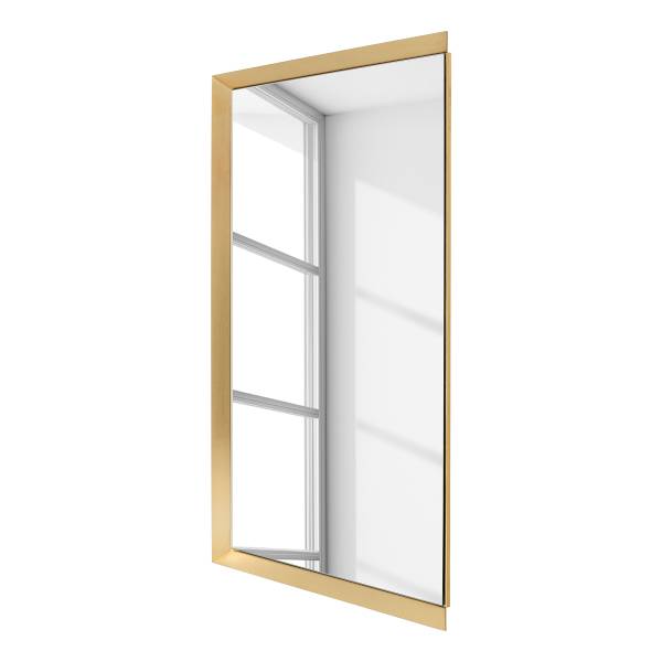 Specchio da parete Arezzo - rettangolare Metallo - 80 x 120 cm