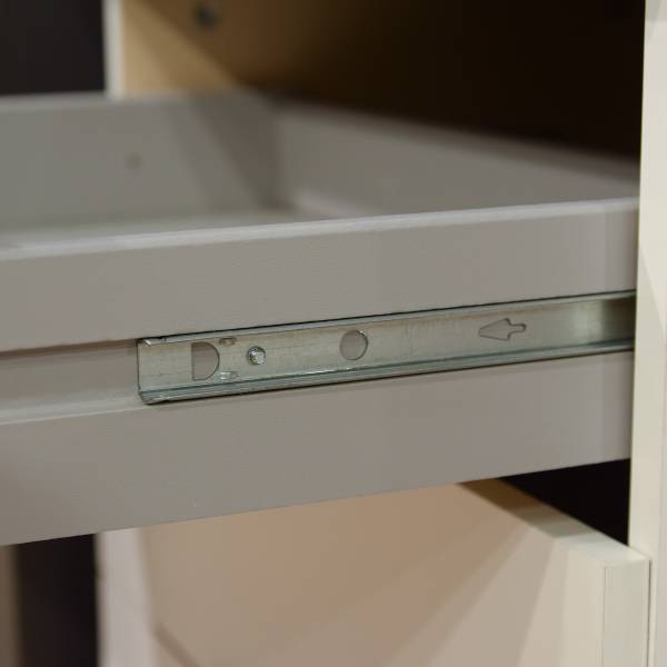 Armadio battente Cottbus grigio Sahara / grafite - Larghezza: 135 cm - Con ante a specchio