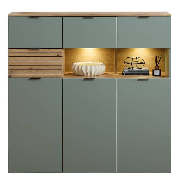 Beleuchtetes Highboard Palosi Salbei