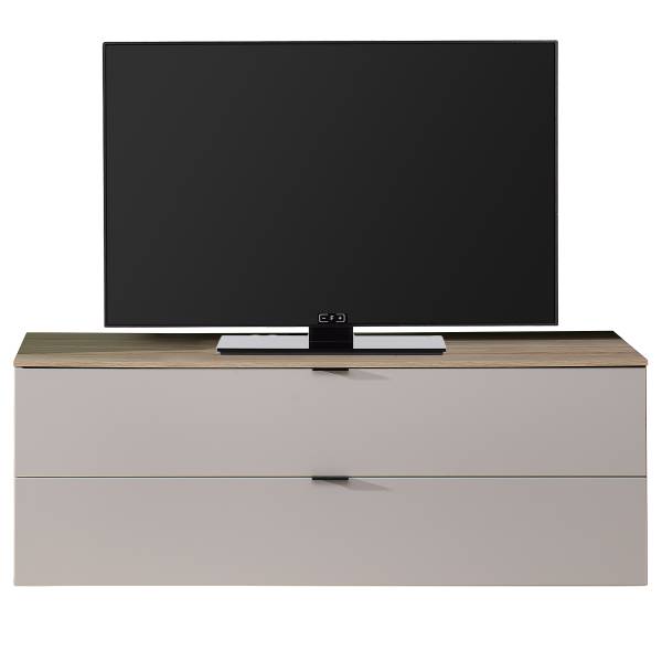 Meuble TV Palosi avec tiroirs Gris sable