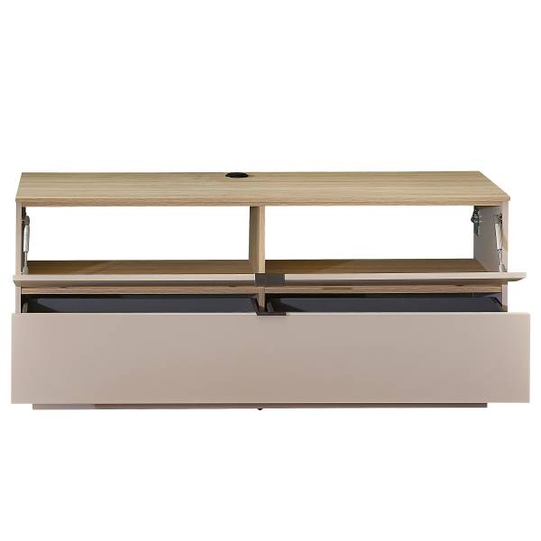 Meuble TV Palosi avec tiroirs Gris sable