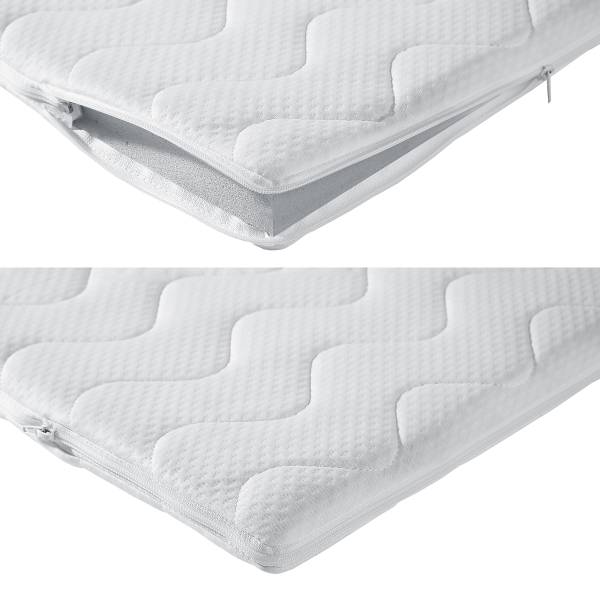 Letto boxspring Onorato Bianco crema - 180 x 200cm - Materasso a molle Bonnell - H2
