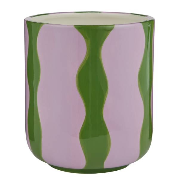 Bloempot DOPAMINE steengoed - lila