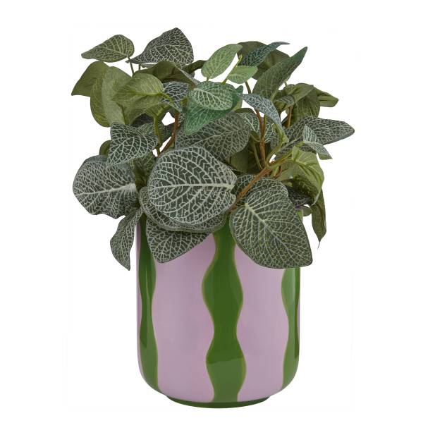 Bloempot DOPAMINE steengoed - lila