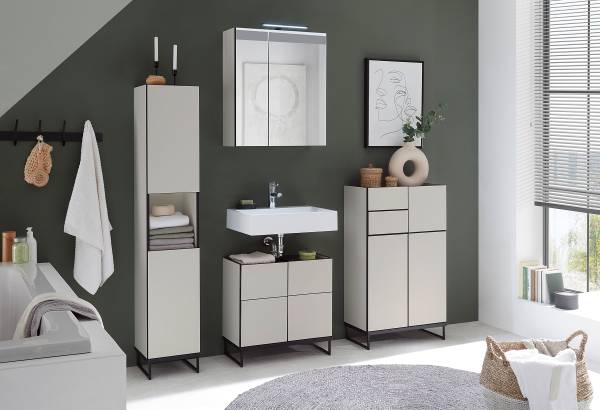 Beleuchteter Spiegelschrank Cleek Kaschmir - Breite: 60 cm