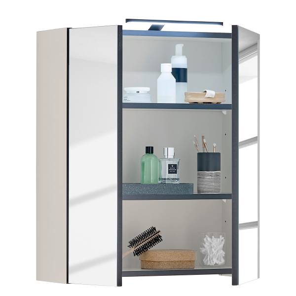 Beleuchteter Spiegelschrank Cleek Kaschmir - Breite: 60 cm