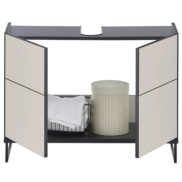 Waschbeckenunterschrank Cleek Kaschmir - Breite: 80 cm