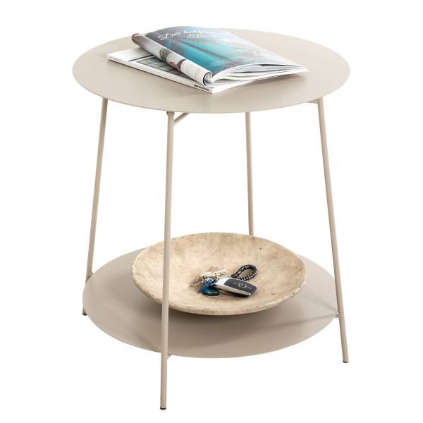 Tavolino Buneya - alto 50 cm Beige - Metallo - 50 x 50 x 50 cm