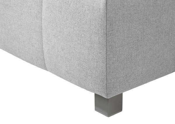 Gästebett Grangie Webstoff Ramse: Grau - 100 x 200cm - Ausrichtung links - Ohne Lattenrost