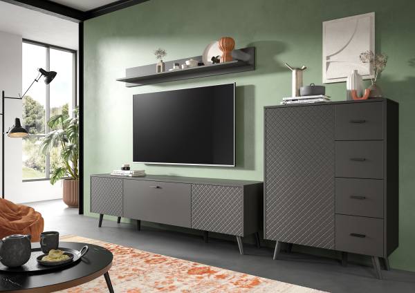 Wandboard Azohor Dunkelgrau