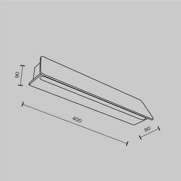 LED-Wandleuchte Trupp Aluminium - 1-flammig
