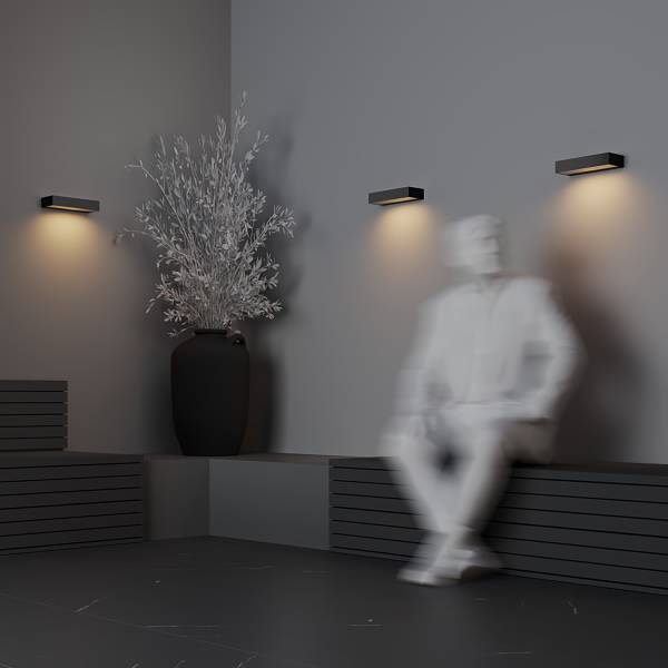 Lampada da parete LED Lot A Alluminio - 1 punto luce