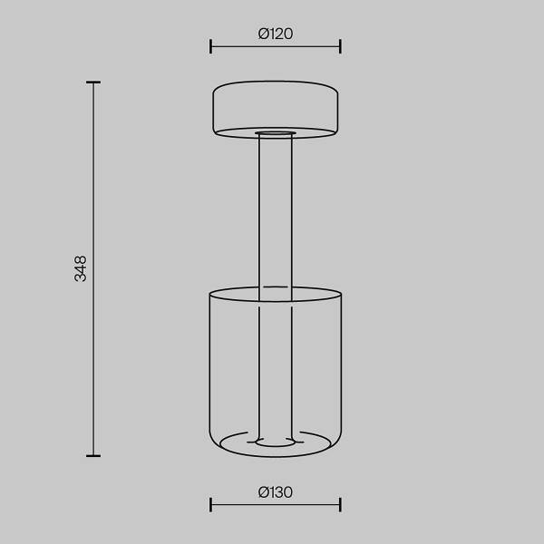 Lampada da tavolo LED Collaboration A Alluminio / Vetro trasparente - 1 punti luce - Dorato
