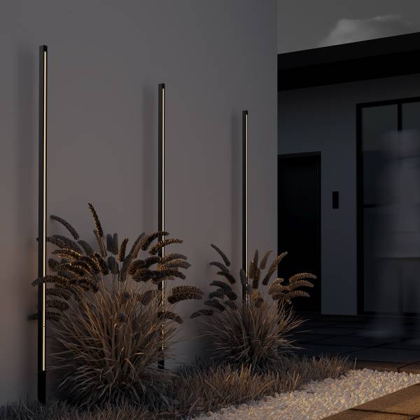 Lampada da esterno LED Pole Alluminio - 1 punto luce - Altezza: 160 cm