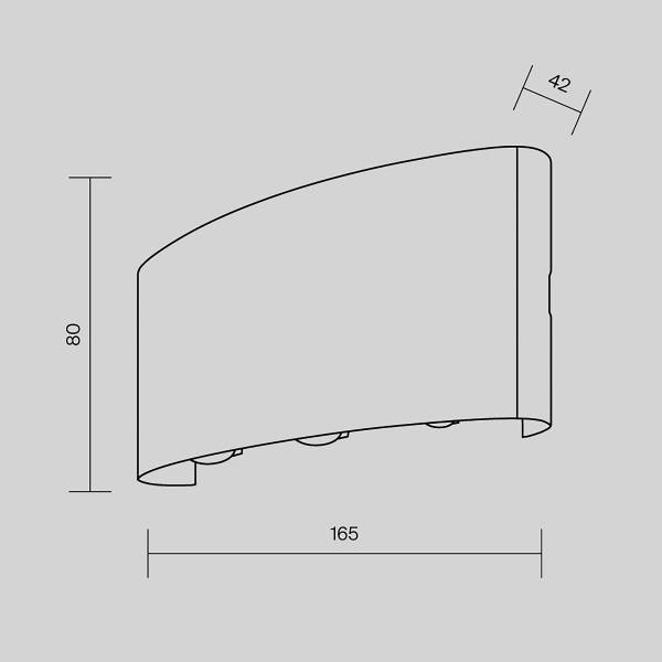 LED-wandlamp Strato metaalmix - 1-lichts