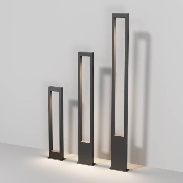 LED-Wegeleuchte Bonn Mischmetall - 1-flammig - Höhe: 150 cm